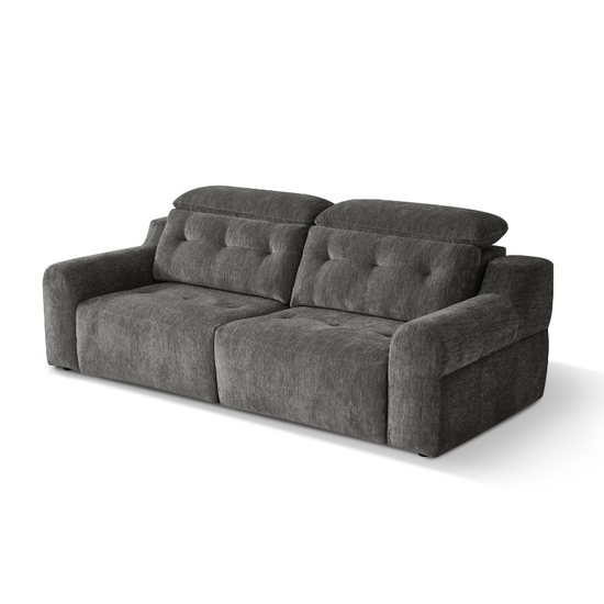 Harrison Charcoal Electric Reclining Sofabed | Modern Fabric Sofa Bed UK