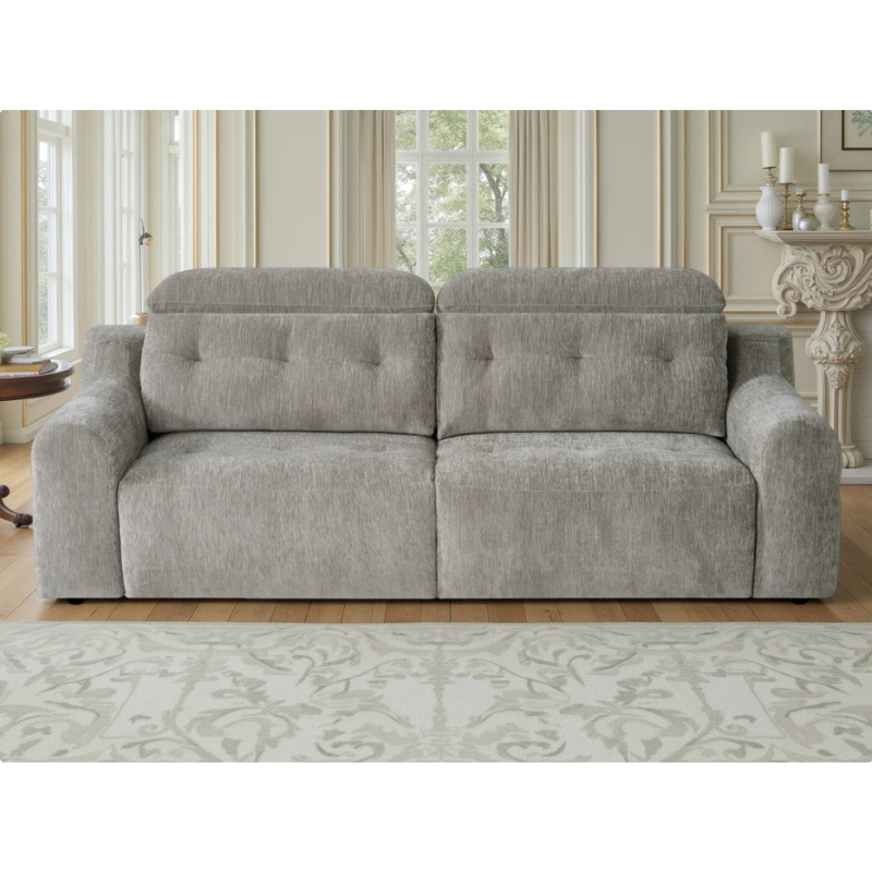 Harrison Grey Electric Reclining Sofabed | Modern Fabric Sofa Bed UK
