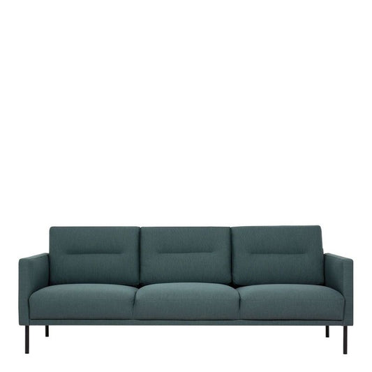 Larvik 3 Seater Sofa - Dark Green, Black Legs W 2100 x H 790 x D 860mm-Sofa-FTG-