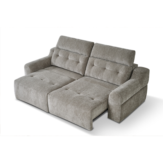 Harrison Grey Electric Reclining Sofabed | Modern Fabric Sofa Bed UK