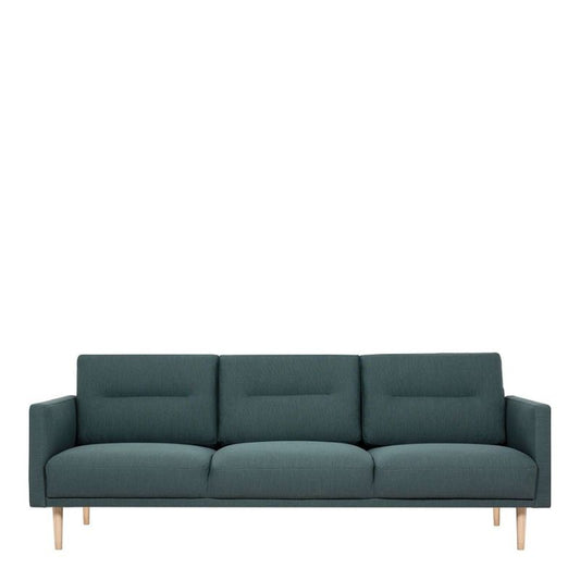 Larvik 3 Seater Sofa - Dark Green, Oak Legs W 2100 x H 790 x D 860mm-Sofa-FTG-