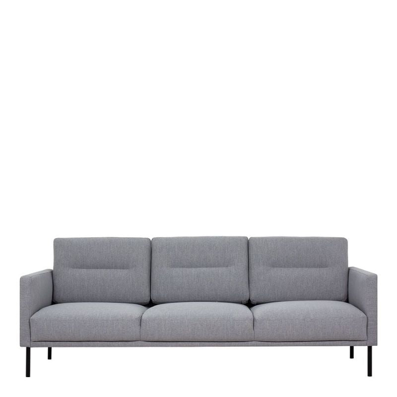 Larvik 3 Seater Sofa - Grey, Black Legs W 2100 x H 790 x D 860mm-Sofa-FTG-