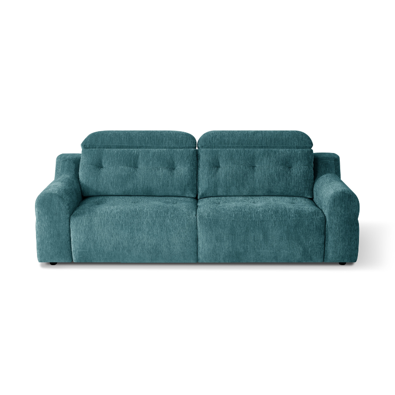 Harrison Teal Electric Reclining Sofabed | Modern Fabric Sofa Bed UK