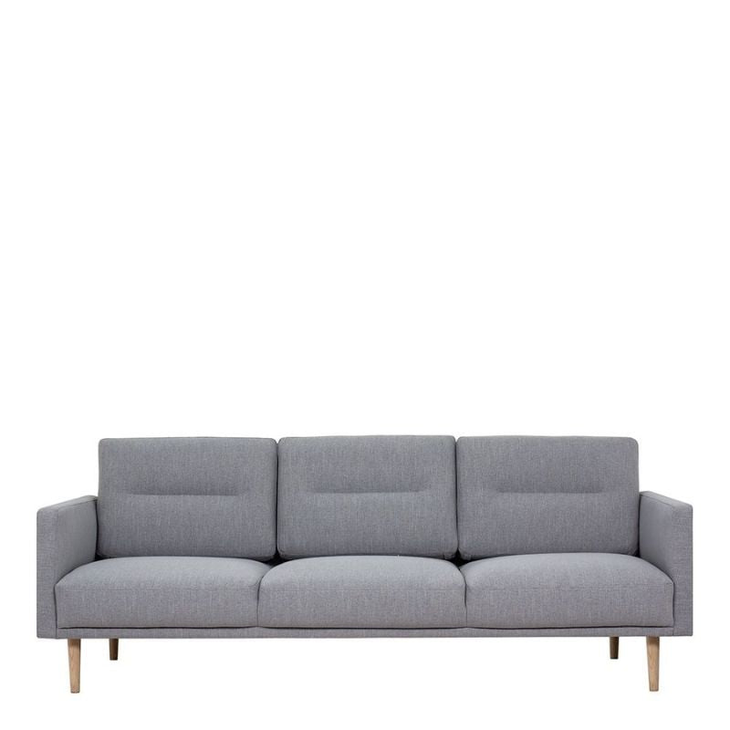 Larvik 3 Seater Sofa - Grey, Oak Legs W 2100 x H 790 x D 860mm-Sofa-FTG-