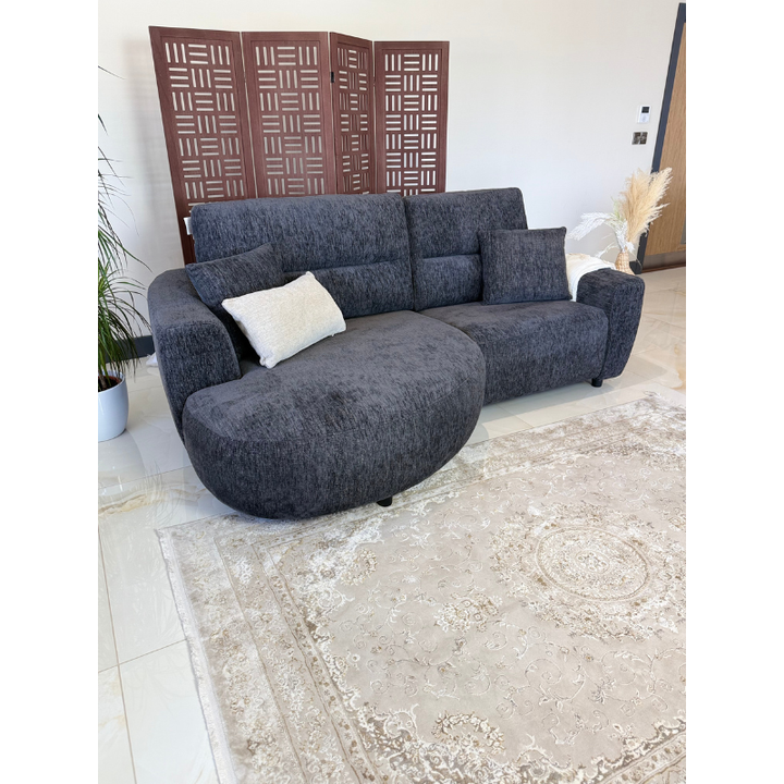 Denver Black Electric Recliner Left-Hand Corner Sofa | Modern Reclining Sofa UK