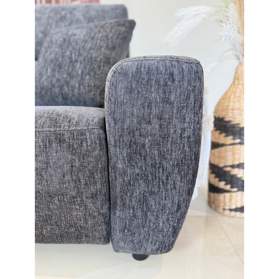 Denver Black Electric Recliner Left-Hand Corner Sofa | Modern Reclining Sofa UK
