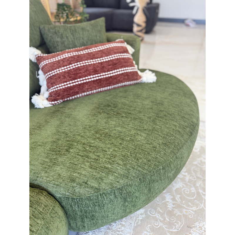 Denver Green Electric Recliner Right-Hand Corner Sofa | Modern Reclining Sofa UK