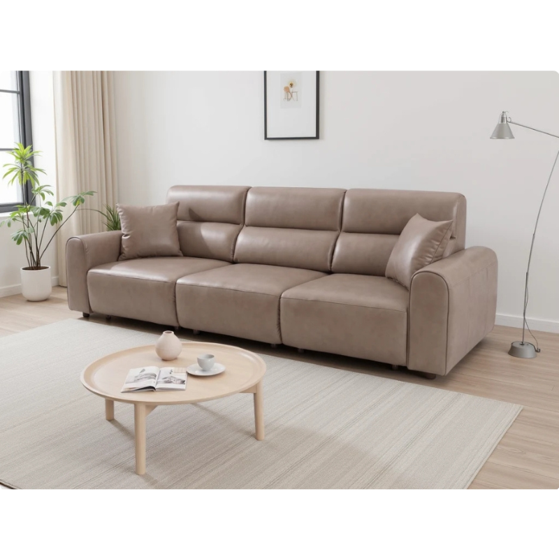 Conway Coffee Electric Recliner 3 Seater Sofa | Modern Reclining Sofa UK