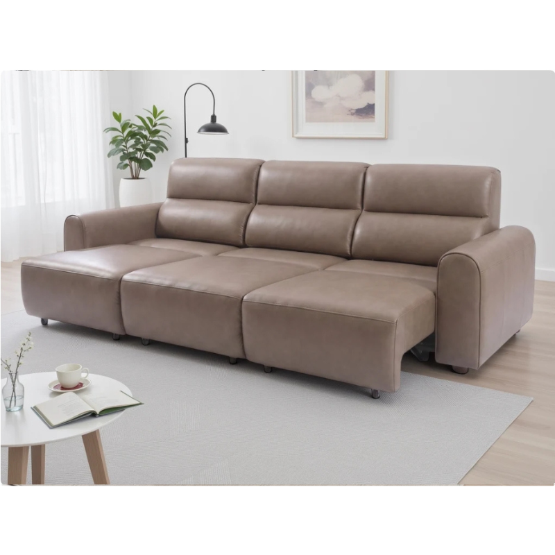 Conway Coffee Electric Recliner 3 Seater Sofa | Modern Reclining Sofa UK