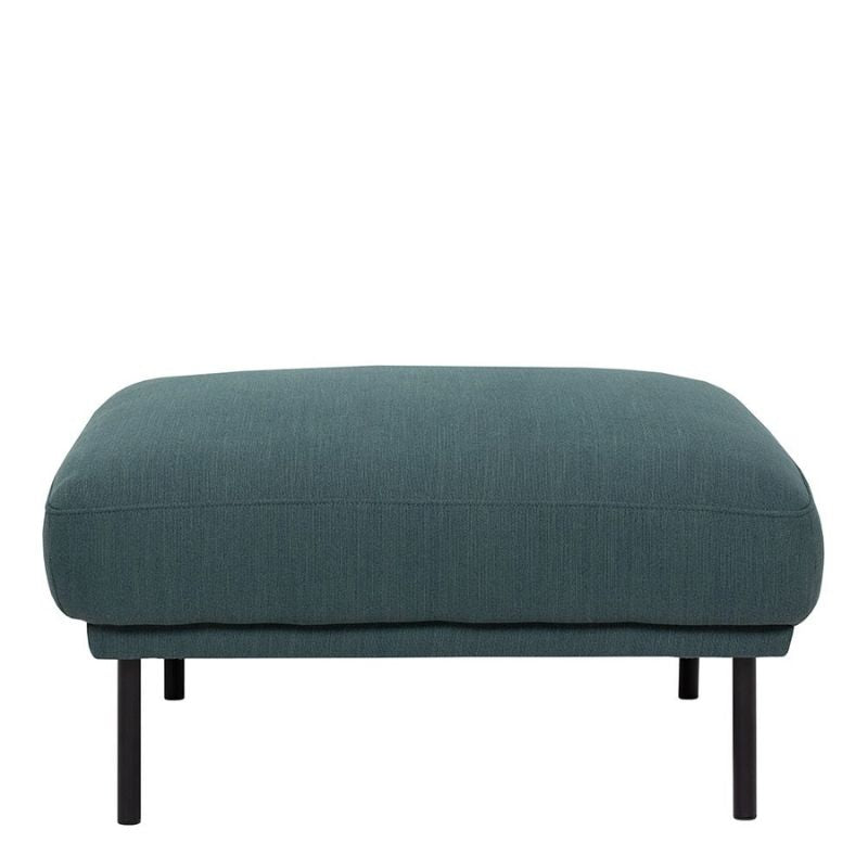 Larvik Footstool - Dark Green, Black Legs W 800 x H 440 x D 600mm-FTG-