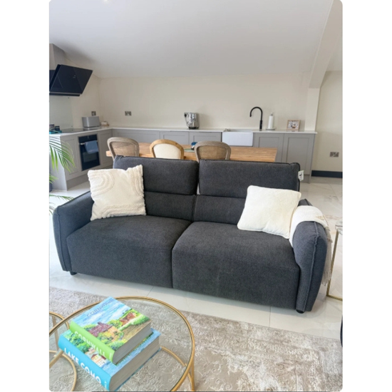 Ascot Charcoal Sofa 3+2 Set | Modern Fabric Sofa Suite UK