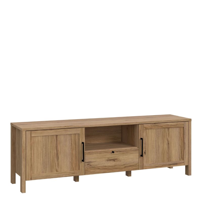 Malte Brun TV Unit in Waterford Oak W 171.2 x H 56.3 x D 41.4 cm-FTG-