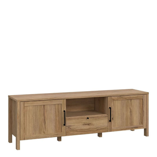 Malte Brun TV Unit in Waterford Oak W 171.2 x H 56.3 x D 41.4 cm-FTG-