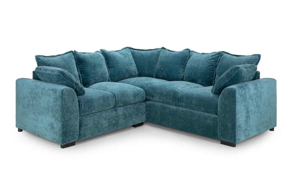 Colbee Large Teal Corner Sofa – Spacious Modern Fabric Sectional for Living Rooms