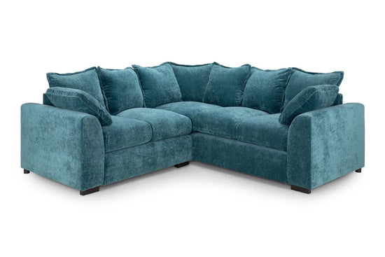 Colbee Large Teal Corner Sofa – Spacious Modern Fabric Sectional for Living Rooms